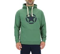JEEP O102717-E949 J Sudadera Capucha Hombre Estrella Estampado Grande J23S Hombre Vineyard Green/Night M