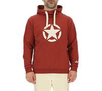 JEEP O102717-R760 J Sudadera Capucha Hombre Estrella Estampado Grande J23S Hombre Red Ochre/Almond S