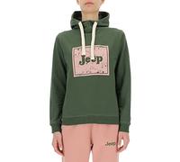 JEEP O102751-E946 J Sudadera Capucha Mujer Vintage Botanical Estampado Grande J23S Rifle Green L