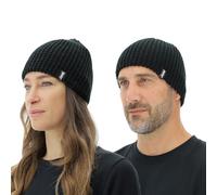 JEEP O102911-X032 J Gorro DE Tricot Reversible J23W Unisexo Black/Lake Front BLU Uni