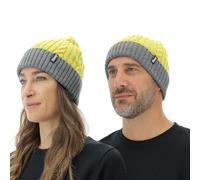 JEEP O102915-I008 J Gorro DE Punto Trenzado J23W Unisexo Celery/Dark Grey Mel Uni