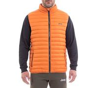 Jeep - Plumífero Riepigable en Bolsa, sin Mangas, para Hombre, Hombre, O101582-O179-S, Apr.Orange/Fores Nig, S
