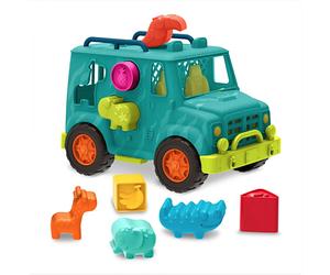 Jeep Safari Rollin’ Animal Rescue - Coche con encajables y figuras - B. Toys - Desde 18 meses