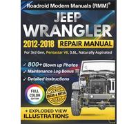 JEEP WRANGLER 2012-2018 REPAIR MANUAL: Illustrative DIY Guide for the 3rd Gen, Pentastar V6, 3.6L, Naturally Aspirated Engine | Featuring 800+ Exploded View Diagrams and Step-by-Step Procedures