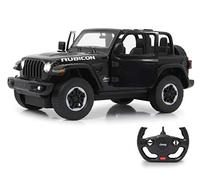 JAMARA 405180 Jeep Wrangler JL 1:14 2,4 GHz Puerta Manual - Licencia Oficial, hasta 1 Hora de Tiempo de Viaje, Aprox. 11 km/h, Detalles Perfectamente reproducidos, Interior detallado, luz LED, Color