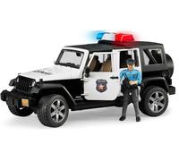 Jeep Wrangler Unlimited Rubicon Vehículo de Policía con figura - BRUDER