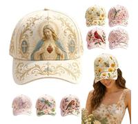 Jeesrt 2026 Limited Edition Garden Morning Cap, Bee and Bloom Hat, Botanical Cottagecore Hat for Women, Adjustable Breathable Gift for Gardeners Women (#C)