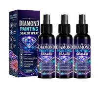 Jeesrt 2027 New Diamond Art Sealer Spray, Diamond Art Sealer - Locks Beads, Glossy Finish, Dries Fast & Lasts (3 Pcs)