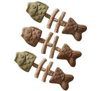 Jeesrt Purrident - Fix Your Cat’s Dental Health, Creative Fish Bone Cat Toy (3Pcs)