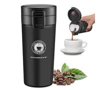 JEEZAO 380ML Termico Café,Tazas Térmicas Viaje,Termo Botellas Aislantes Acero Inoxidable,Sin BPA,Prueba de Fugas
