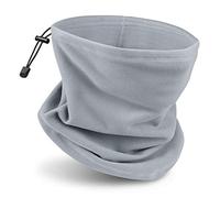 JEEZAO Braga Cuello Calentador Bufanda,Multifunciona Invierno Cubierta Facial Pasamontañas para Esquí Moto Bicicleta Mujer Hombre (gris)
