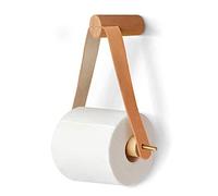 JEEZAO Portarollos Papel Higienico Madera,Vintage Portarrollos de Pared para Baño y Inodoro (Estilo 2)