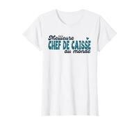 Jefe de Caja el Mejor del Mundo Regalo Humor Oficio Camiseta