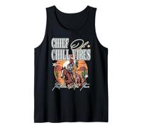 Jefe DE Chill Vibes Fresco Estilo Nativo Americano Buen Humor Camiseta sin Mangas