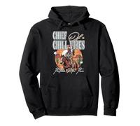 Jefe DE Chill Vibes Fresco Estilo Nativo Americano Buen Humor Sudadera con Capucha