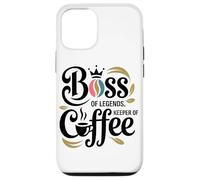 Jefe De Leyendas Guardián del Café Oficina Divertida Amante Carcasa para iPhone 12/12 Pro
