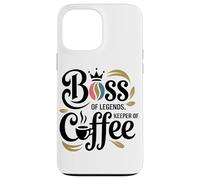 Jefe De Leyendas Guardián del Café Oficina Divertida Amante Carcasa para iPhone 13 Pro MAX