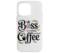 Jefe De Leyendas Guardián del Café Oficina Divertida Amante Carcasa para iPhone 14 Pro MAX