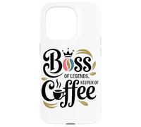 Jefe De Leyendas Guardián del Café Oficina Divertida Amante Carcasa para iPhone 15 Pro