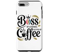 Jefe De Leyendas Guardián del Café Oficina Divertida Amante Carcasa para iPhone 7 Plus/8 Plus