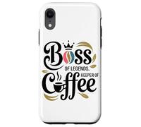 Jefe De Leyendas Guardián del Café Oficina Divertida Amante Carcasa para iPhone XR