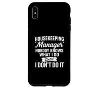 Jefe de limpieza Limpiador de casas Cuidador Carcasa para iPhone XS Max