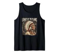 Jefe Guerrero Nativo Americano del Legado de Las llanuras Camiseta sin Mangas