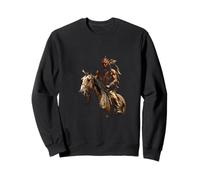 Jefe Guerrero Nativo Americano Indio Americano Caballo Sudadera