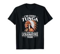 Jefe Tunga Funny Lickasnatchee Tribu Sarcástico Dicho Camiseta