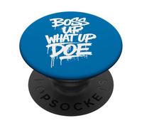 Jefe Up What Up Doe | Divertido Detroit Michigan PopSockets PopGrip Adhesivo
