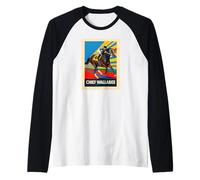 Jefe Wallabee Caballo, Carreras de Caballos, Santa Anita, del Mar Camiseta Manga Raglan
