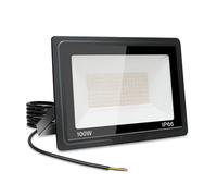 Jefedana Focos LED Exterior 100W Proyector LED Exterior 10000LM IP66 Impermeable Foco Proyector LED 6500K Blanco Frío Floodlight para Casa, Garaje, Patio, Terraza, Campo