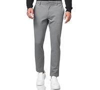 JEFF Burch Performance Pants - Pantalones chinos para hombre (tejido súper elástico), Mezcla gris., 32W / 32L