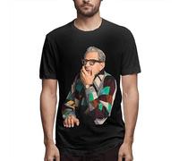 Jeff Goldblum Fashion Unisex 100% Cotton Short-Sleeve T-Shirts Black XL