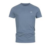 JEFF JFCayson - Camiseta de verano para hombre de 100% algodón con cuello redondo, China Blue, XL