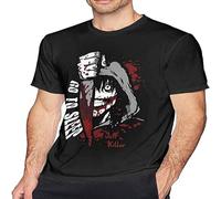 Jeff The Killer Go To Sleep Men's T-Shirt Unisex Black Cotton Print tee Shirts 3XL