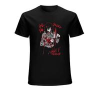 Jeff The Killer Men's T-Shirt Unisex Black Cotton Print tee Shirts 3XL