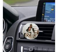 Jeffea foto personalizada de vidrio del automóvil clip de salida de aire acondicionado personalizado del automóvil decoración interior del automóvil regalo de cumpleaños