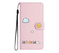 Jeffene Funda para Samsung Galaxy S21 Ultra 5G (6,8 pulgadas), funda plegable, funda con función atril, tarjetero, funda con tapa de piel sintética para Samsung Galaxy S21 Ultra 5G, rosa