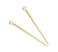 Jeffergarden 1 par de Mazos de Fieltro con Naturaleza de Madera Esférico Sugerencia de Mazo Suave para Instrumentos de Percusión Accesorios White