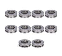 Jeffergarden 10 Rodamientos de Bolas de Alto Empuje Rodamientos Axiales para Ganchos de Grúa Bombas de Agua Construcción de Acero de Precisión 10 Mm a 25 Mm de Diámetro Interior Maquinaria de Baja