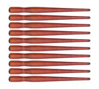 Jeffergarden 10 Soportes de Madera para Bolígrafos de Sándalo para Caligrafía, Dibujo, Escritura, Juego de Arte, Agarre Cómodo para Artistas de Práctica de Cómics y Pintura de Guiones en Inglés (rojo)