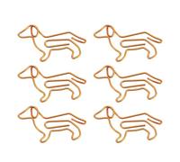 Jeffergarden 100 Clips de Papel Bonitos con Forma de Perro Salchicha, Clips Grandes y Divertidos con Forma de Perro para álbumes de Recortes, Manualidades y diarios.