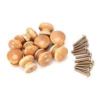 Jeffergarden - Perilla para cajones, muebles de madera natural, 10 piezas, tirador, gabinete, armario, perilla para puerta, cocina, hogar, dormitorio, armario(S 24MM)