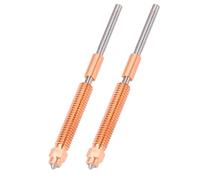 Jeffergarden 2 Pcs Swap Rápido Kit de Boquilla de Impresora 3D Ti Break de Calor de Aleación de Acero Endurecido CRZRCU Toda la Boquilla Integrada de Metal para K2 Plus (0,4 mm)