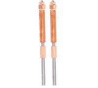 Jeffergarden 2 Pcs Swap Rápido Kit de Boquilla de Impresora 3D Ti Break de Calor de Aleación de Acero Endurecido CRZRCU Toda la Boquilla Integrada de Metal para K2 Plus (0,2 mm)