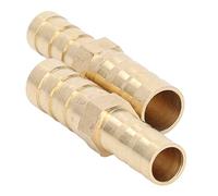 Jeffergarden 2 UNIDS Empalmador de Púas de Manguera de Latón Empalmador de Conexión de Púas Reductor de de Manguera de Latón Conector de Reductor Hexagonal Resistencia a Alta Temperatura y Alta (10-8)