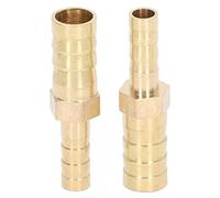 Jeffergarden 2 UNIDS Empalmador de Púas de Manguera de Latón Empalmador de Conexión de Púas Reductor de de Manguera de Latón Conector de Reductor Hexagonal Resistencia a Alta Temperatura y Alta (10-6)