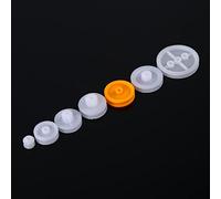 Jeffergarden 2A 1,95 Mm Ajustado, 2B 2,05 Mm Suelto, Excelentes Accesorios para Hacer Modelos para Todo Tipo de Automóviles, Robots, etc., con Engranajes de 7 Piezas, Repuestos de Poleas para