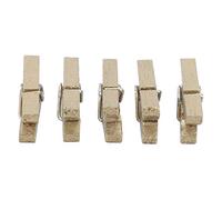 Jeffergarden 300 Mini Pinzas para la Ropa, Clips de Madera Natural con Resortes de Acero, Portafotos Decorativos para Manualidades y Decoración del Hogar